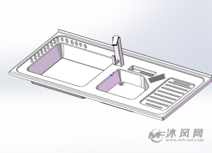 厨房洗碗槽洗手池设计模型