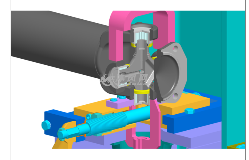 液压压组装拆卸(万向关节)设备设计模型