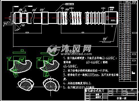 拉垫式可转位拉刀设计