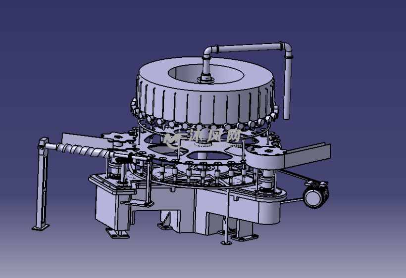 灌装机caitia三维模型 - catia机械设备 - 沐风图纸