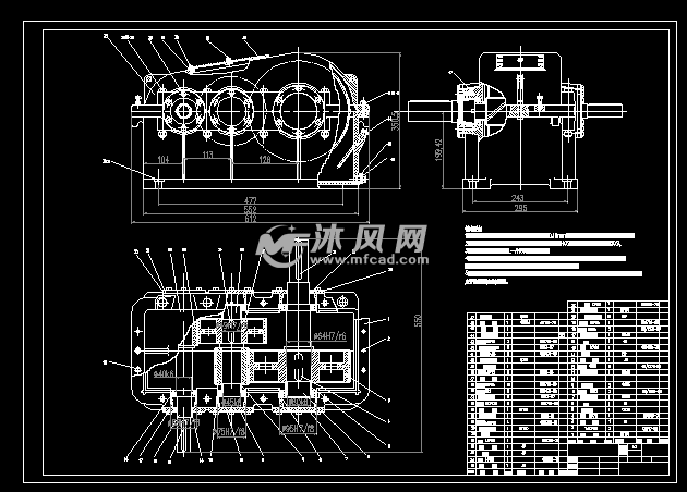 帶式輸送機傳動機構的設計 - 各類設備機器 - 沐風圖紙