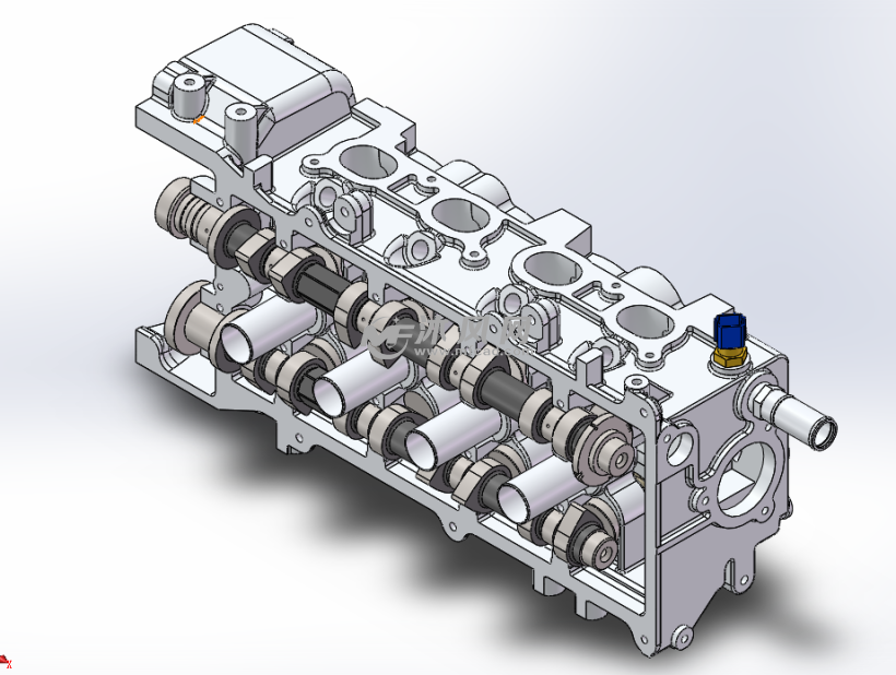 日产某车引擎发动机缸体模型 