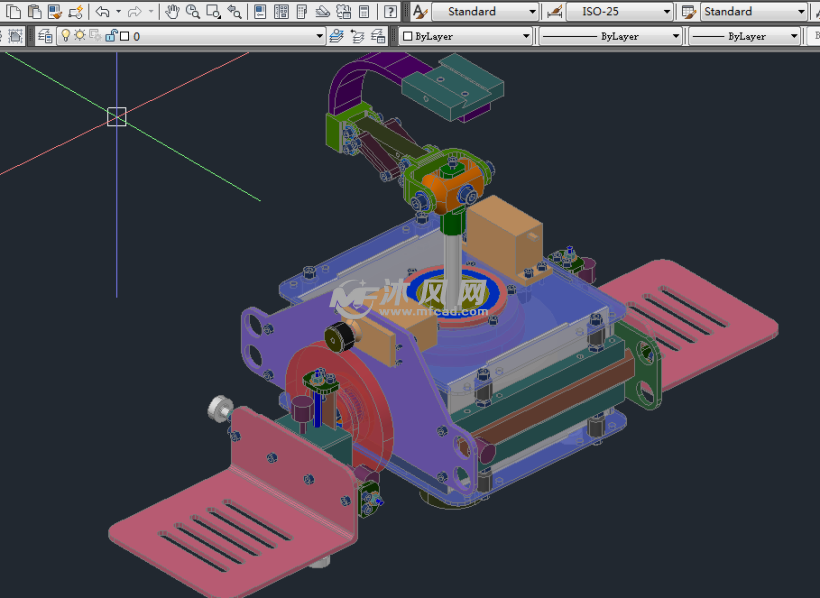 三轴陀螺稳定平台cad模型
