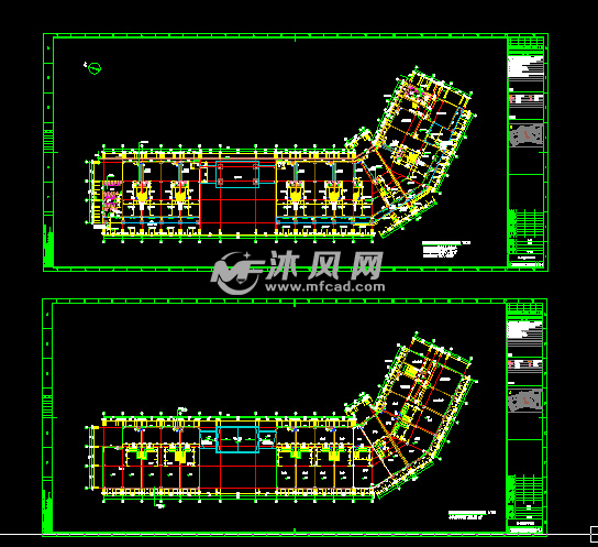 小區沿街商鋪建築結構設計施工圖