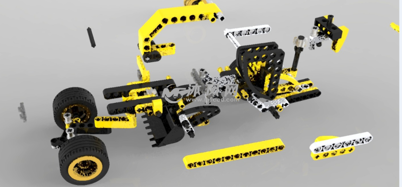 乐高玩具-推土机模型