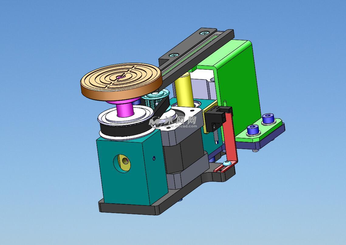 吸盘升降定位 - solidworks机械设备模型下载 - 沐风图纸