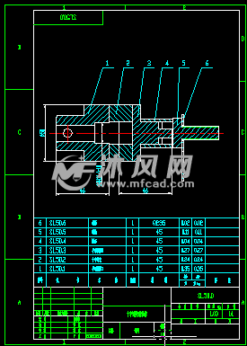 十字滑块 联轴器 - 其他autocad机械图纸 - 沐风图纸