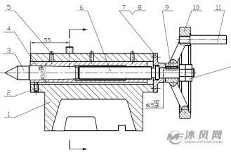 车床尾座装配图与零件图