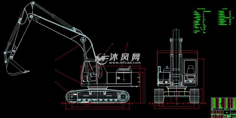 挖掘機總圖