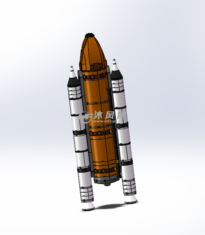 拼圖之燃料火箭設計模型 - solidworks機械設備模型下載 - 沐風圖紙