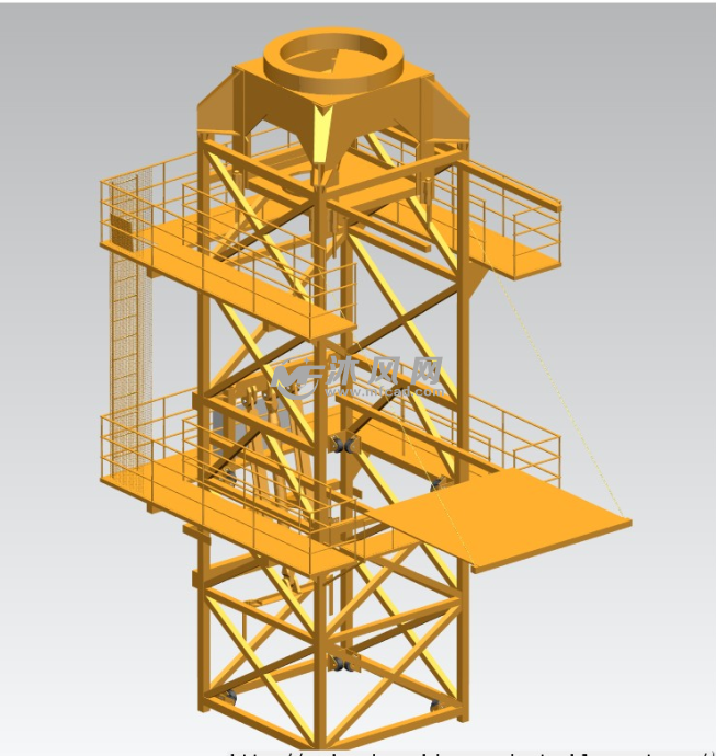 塔式起重机爬升架设计模型