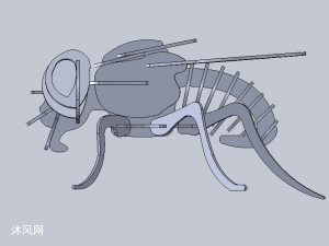 钣金3d拼图之苍蝇