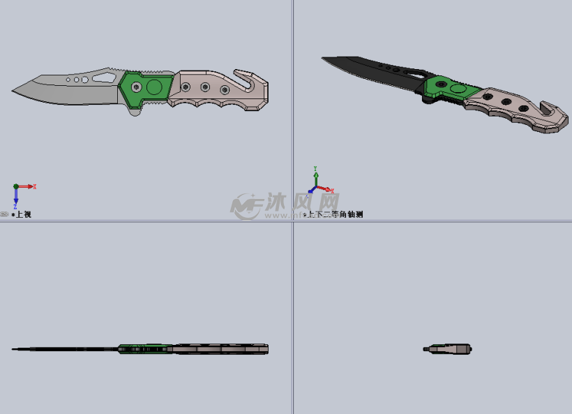 用solidworks画武士刀图片