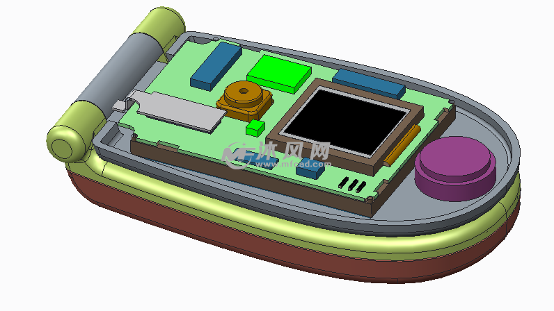 一款翻盖手机模型设计