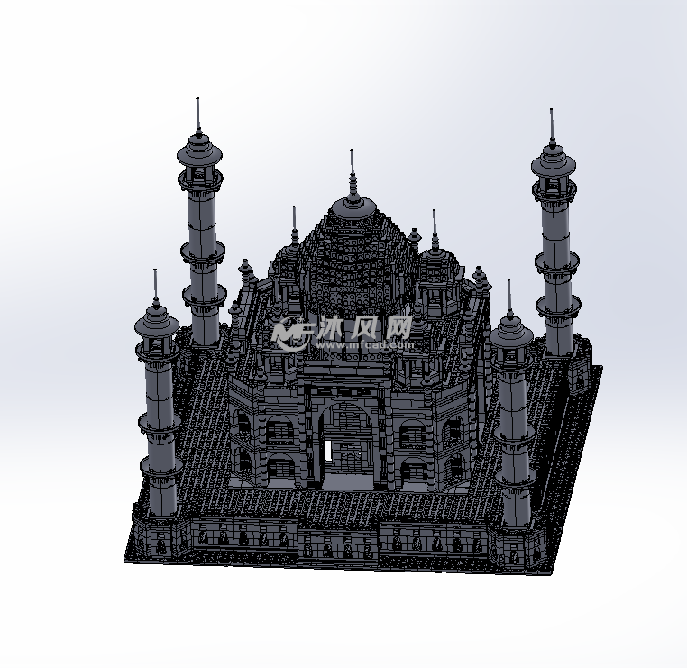 拼图的泰姬陵设计模型 - solidworks玩具公仔类模型下载 - 沐风图纸