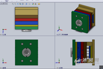 钥匙挂链扣注塑模具设计模型