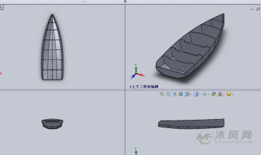 木质拼图的船(玩具)设计模型-玩具公仔图纸-沐风网