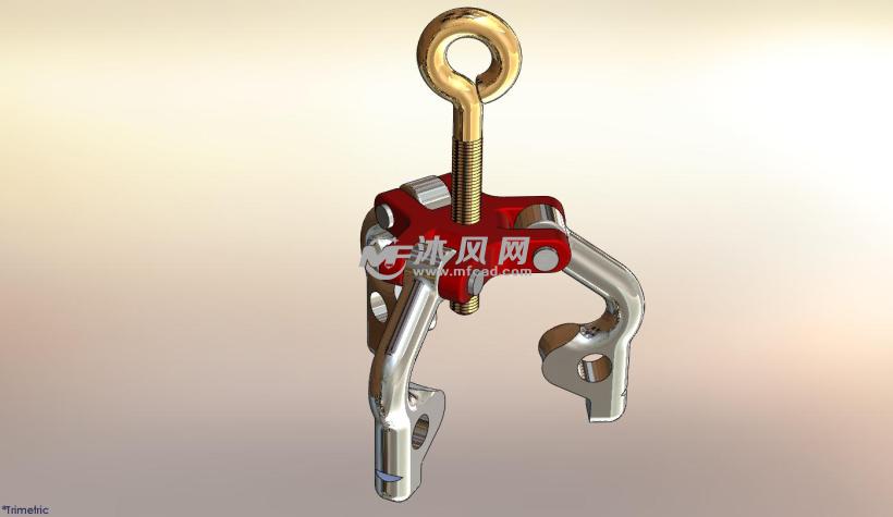 三爪拉玛设计模型 - solidworks机械设备模型下载 - 沐风图纸