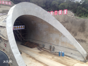 隧道帽檐三维生产模型图