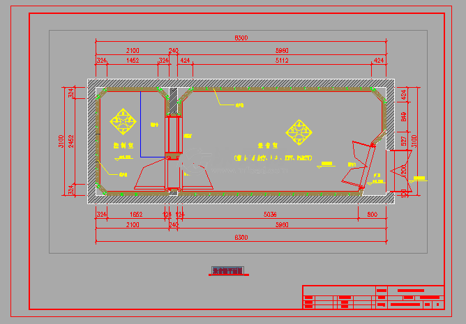 录音棚cad设计图纸