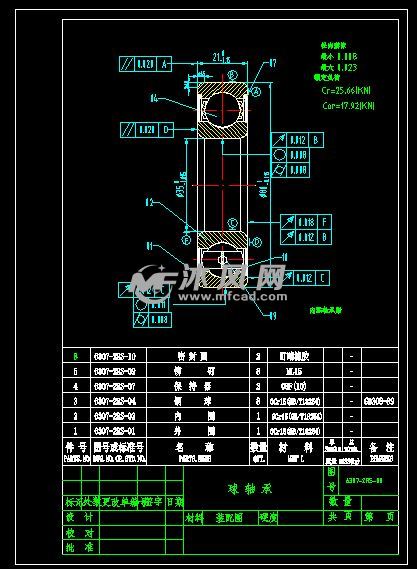 63072rs00深沟球轴承装配图