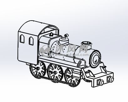 绿源玩具火车头模型
