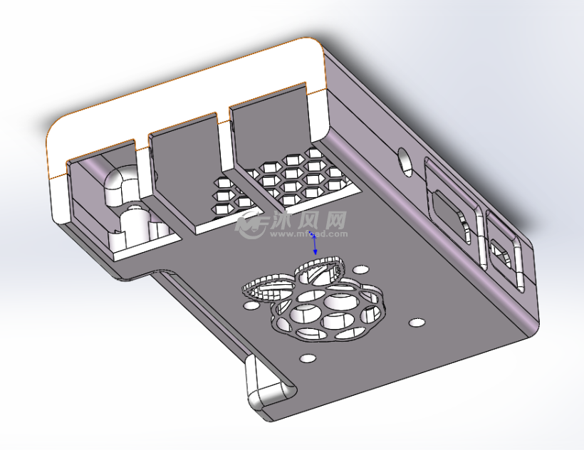 某電器電路板上下蓋模型 - solidworks小五金模型下載 - 沐風圖紙