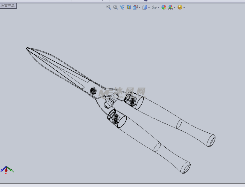 花园剪刀(sw)设计模型 - solidworks生活用品类模型下载 - 沐风图纸
