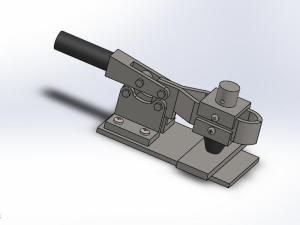 侧顶式肘节快捷夹具