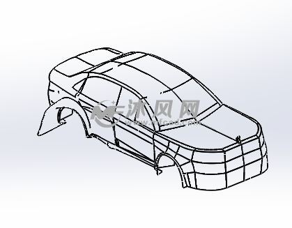 藍色車體外殼模型