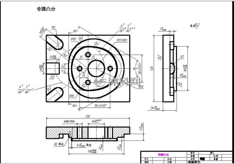 数控技术(机床设计,刀架设计)及相关配件 - 沐风图纸