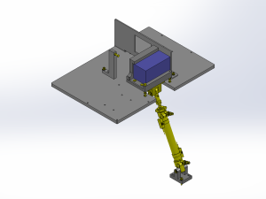 气缸驱动90度翻转装置 - solidworks机械设备模型下载 - 沐风图纸