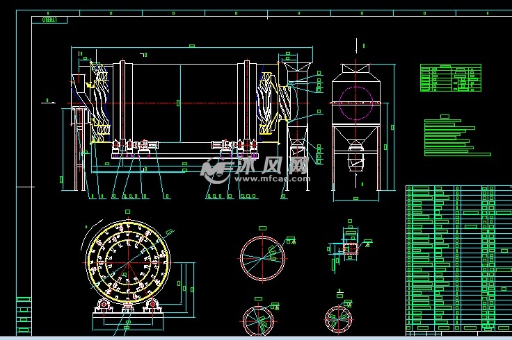 3x7.8m 三筒烘乾機生產用套圖