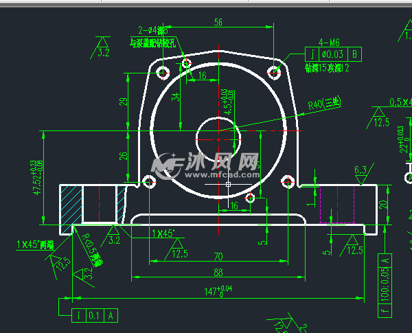 局部放大零件图1