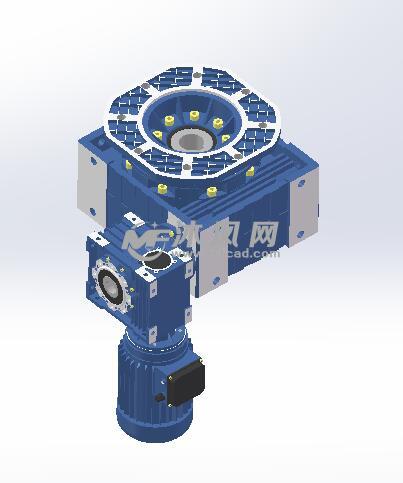 一款多级蜗杆减速机转盘