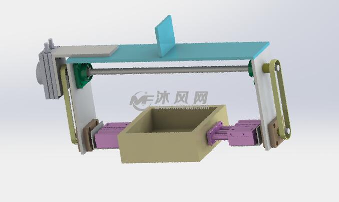 抱夹翻转机构组件 - solidworks机械设备模型下载 - 沐风图纸