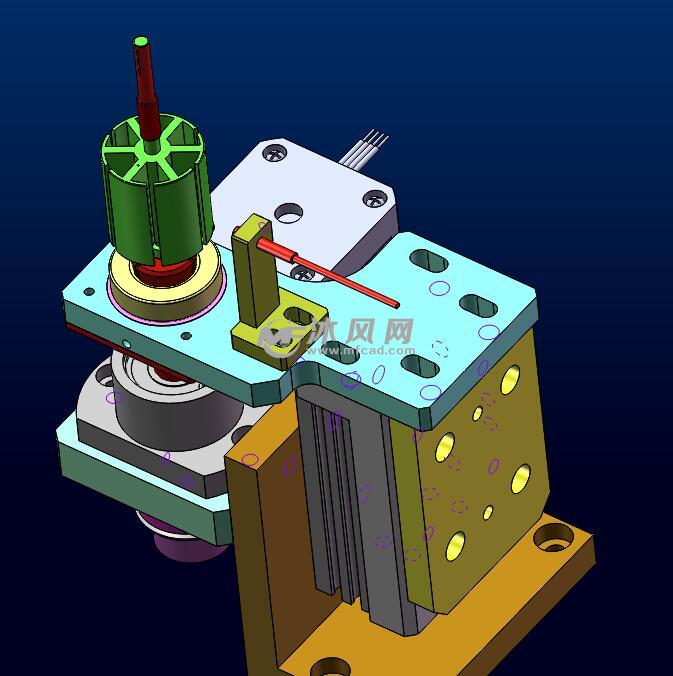 马达旋转方向定位模型