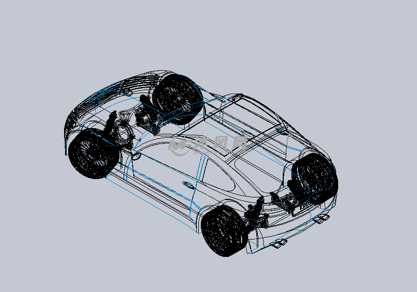 街上的汽(轿)车设计模型 - solidworks交通工具模型下载 - 沐风图纸