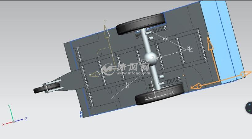 拖挂式房车模型 - ug交通工具类模型下载 - 沐风图纸