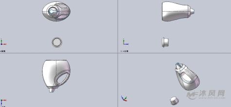 漂亮油壶模型三视图