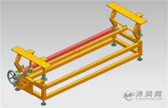 手摇升降装置-输送和提升设备图纸-沐风网