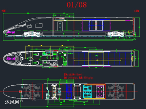 复兴号动车高铁模型 - 乘用车图纸 - 沐风网