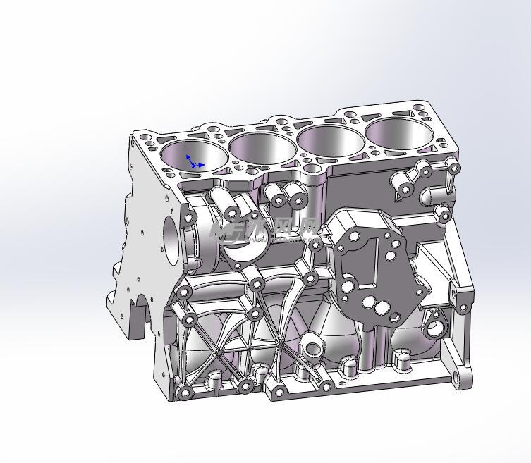 四直缸缸体发动机模型