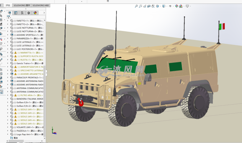 三視圖軍用探測裝甲車內部結構軍用探測裝甲車模型