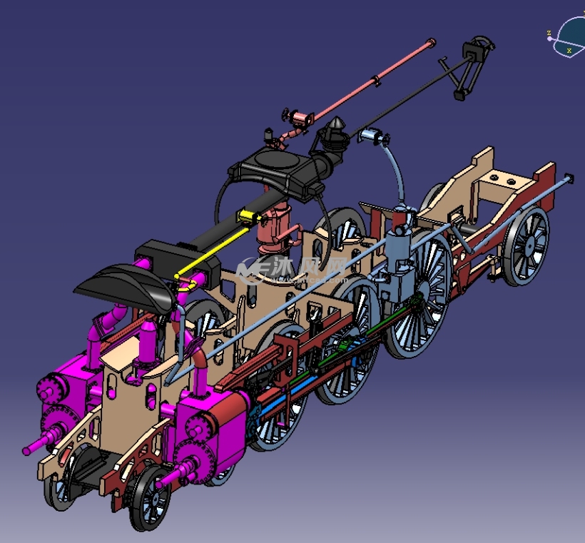 蒸汽火车内部结构