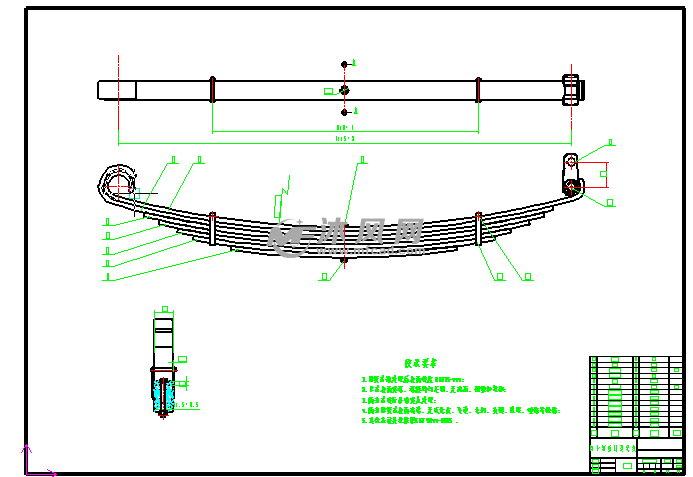 轻型货车/卡车钢板弹簧设计