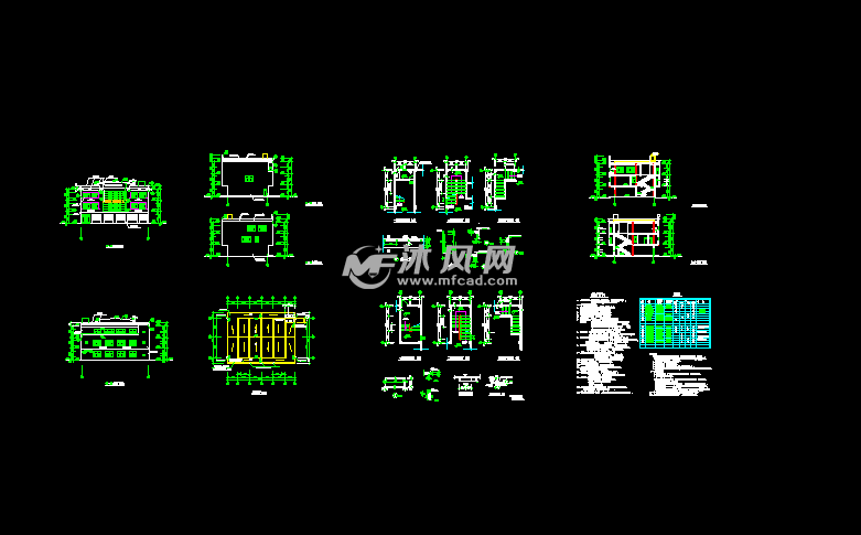 村委会设计图 - 其它cad办公楼类建筑图纸下载,免费cad办公楼施工图