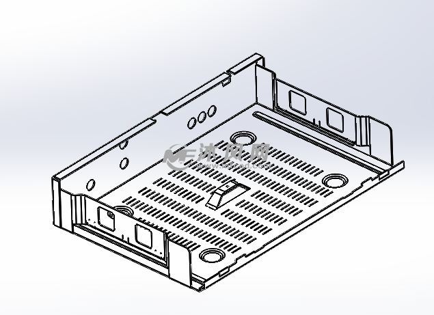 钣金方壳体模型 - solidworks中性文件类模型下载 - 沐风图纸