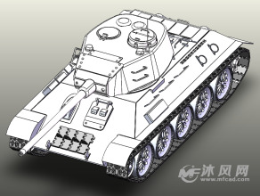 t34-85坦克全套模型