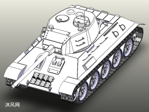 t34-85坦克全套模型